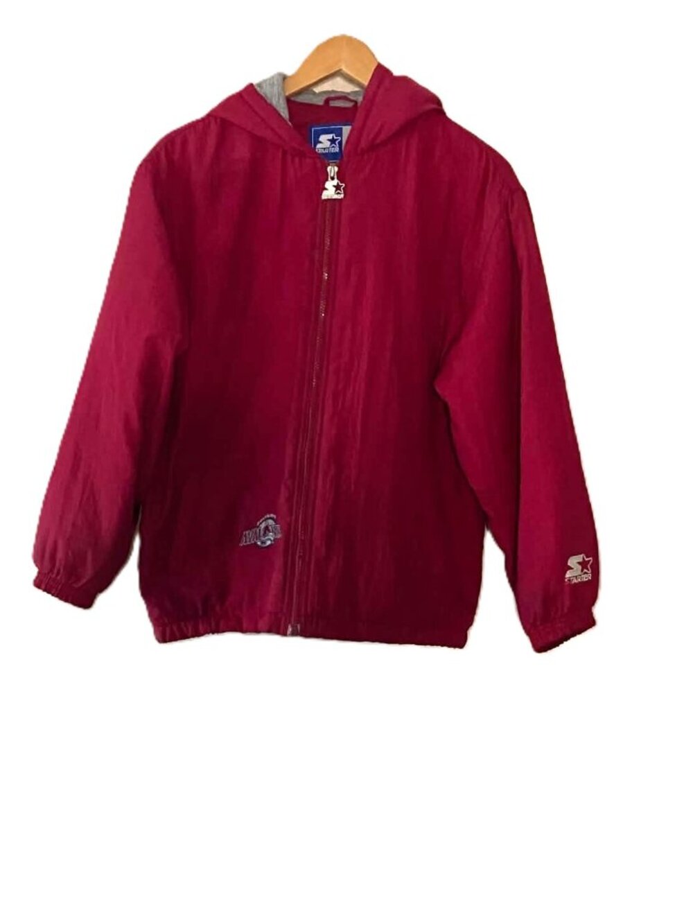 Vintage 90s Starter Colorado Avalanche Puffer Jacket Men's M NHL - Zipper Flaw